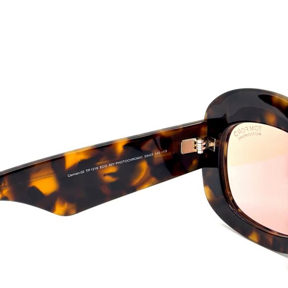 New, TOM FORD Carmen-02 Sunglasses TF1219 52Y Authentic main image 10